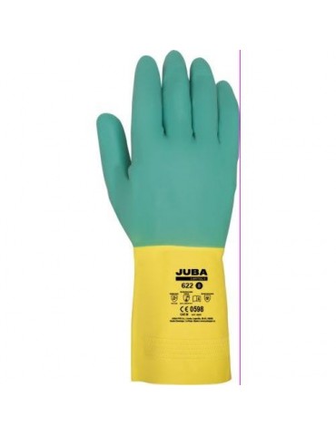 GUANTE QUIMICO LATEX FLOCADO CAPITOL II 622 T/9