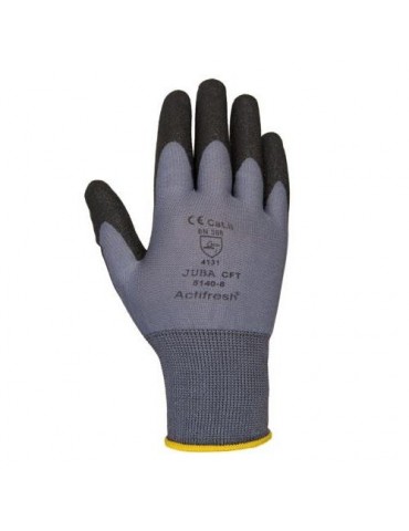 GUANTE NYLON/PVC NEGRO CFT H5140-S PAR