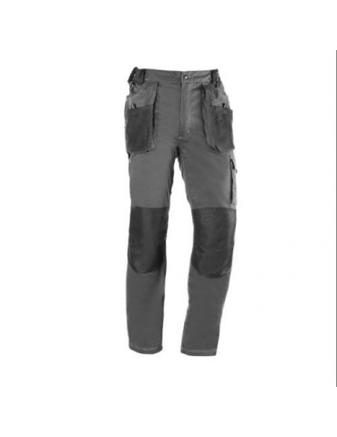 PANTALON MULTIBOLSILLOS FLEX GRIS/NEGRO 171-3XL