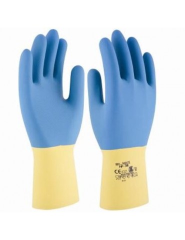 GUANTE BICOLOR POLICLOROPRENO/LATEX BI-NEOX T-8