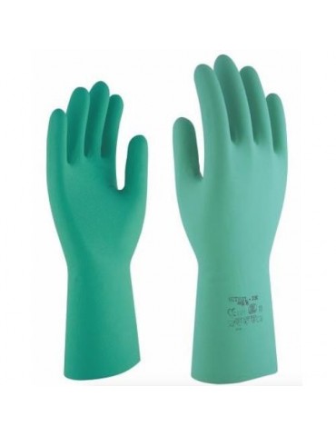 GUANTE NITRILO VERDE SIN SILICONA NITRIL 330 T-7