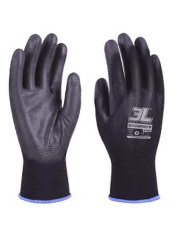 GUANTE PU S/COSTURAS ECOCONTACT N (BL.) A2000 T- 9