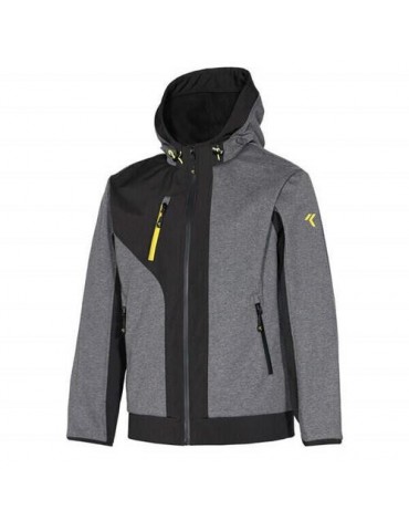 CHAQUETA ISSA LINE RUSH GRIS/NEGRO T-L 04526B