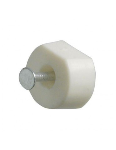 SOPORTE 163 Ø15X7X19MM.PLASTICO BLANCO (BL-8)19697