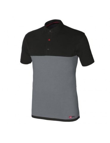 POLO STRETCH GRIS/NEGRO M/CORTA 8774 T-M