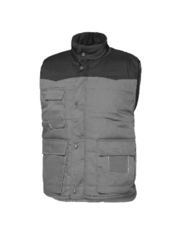 CHALECO MULTIBOLSILLOS GRIS-NEGRO 4031 T-2XL