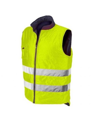 CHALECO REVERSE AZUL/AMARILLO FLUOR 4069 TALLA S