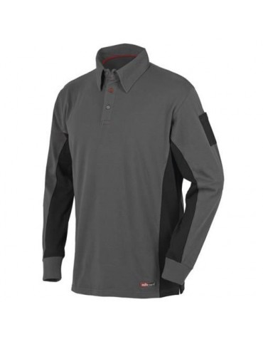 POLO STRETCH GRIS MANGA LARGA 8173 TALLA M