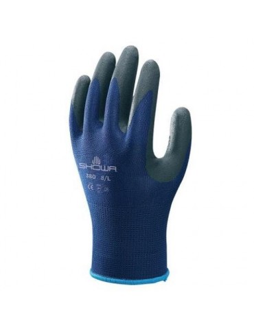 GUANTE NITRILO MICROPOROSO NYLON SHOWA SH380-M