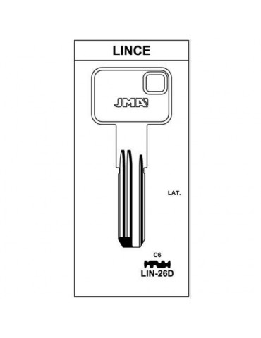 LLAVIN LATON SEGURIDAD LIN-26D
