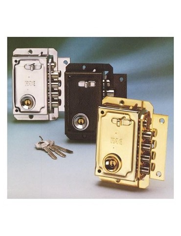 CERRADURA SOBREPONER S-90 IZDA. DORADO 11006