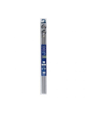 BARRA BAÑO ANGULAR ALUMINIO BRILLO BB400