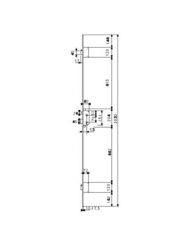 CERRADURA SEGURIDAD TLPN3/66/CE TESA