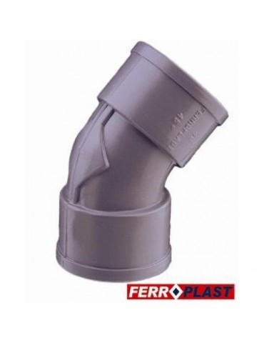 CODO PVC GRIS HM.-HM. 45º 32 MM. 205272