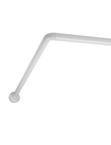 BARRA CORTINA BAÑO CURVA 90X90 BLANCA