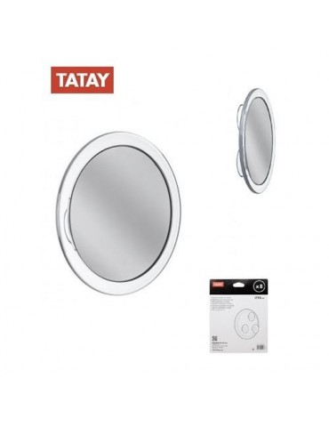 ESPEJO AUMENTO NERTA X8 CON VENTOSAS 15CM. 4440501