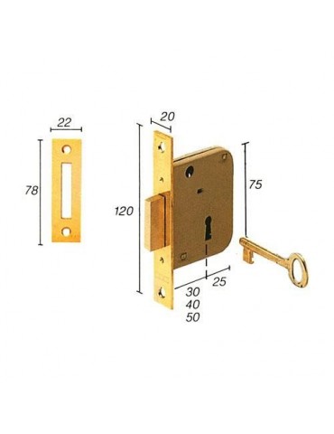 CERRADURA EMBUTIR 2003/30 HL TESA