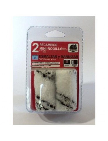 RECAMBIOS MINI RODILLO MICROFIBRA (2 UNIDADES)