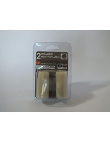 RECAMBIOS MINI RODILLO VELOUR 6 (2 UNIDADES)