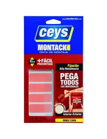 CINTA ADH.DOBLE CARA MONTACK XPRESS PRECORTADA