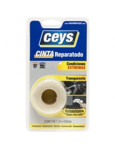 CINTA REPARATODO TRANSPARENTE 3 M. X 25 MM.