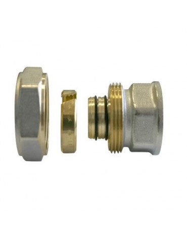 ENLACE COMPRESION RECTO HEMBRA COBRE 18X3/4