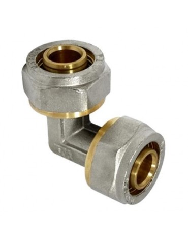ENLACE COMPRESION CODO MULTICAPA DN20