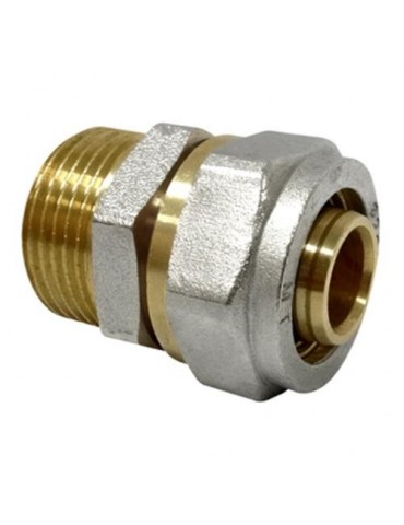 ENLACE RECTO ROSCA MACHO MULTICAPA DN20X1/2