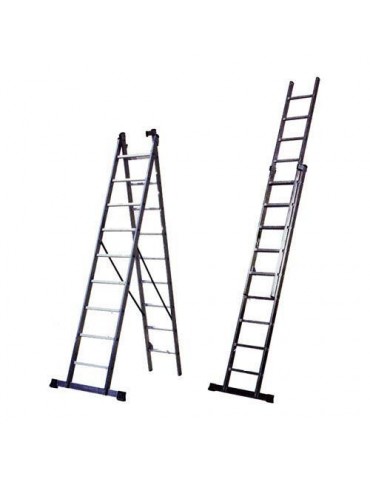 ESCALERA AL. INDUSTRIAL 2 TRAMOS DE 9 PELDAÑOS