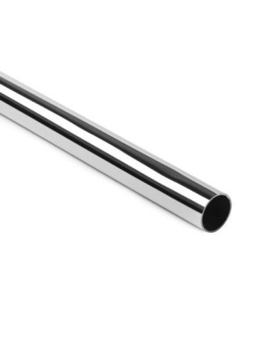 BARRA TUBO REDONDO CROMO 16X0.8MM 2 M. 160006