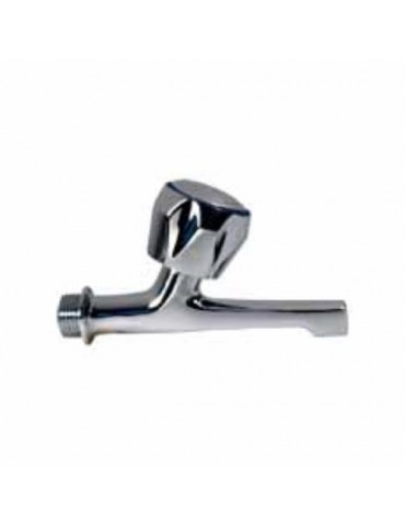 GRIFO FRONTAL FREGADERA 14 CM.VOLANTE METAL 1/2 BL