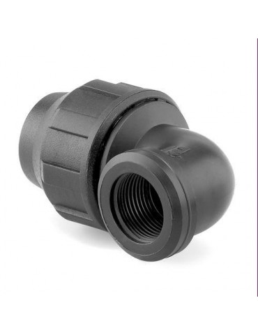 ENLACE MIXTO CODO ROSCA HEMBRA PP PARA PE 32MM-1'
