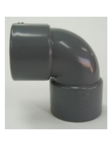 ENLACE CODO 90º HEMBRA PVC EVACUACION 40 MM