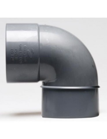 ENLACE CODO 90º MACHO HEMBRA PVC EVACUACION 32 MM