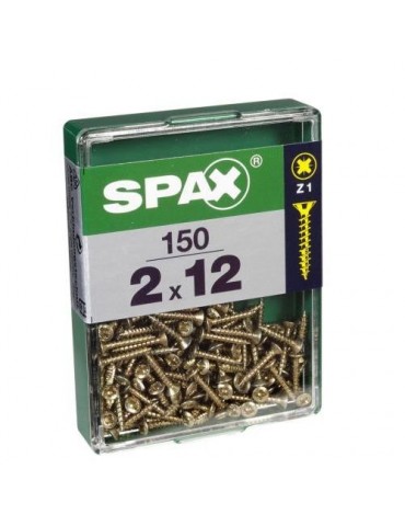 TORNILLO SPAX C/PL POZI BRICO. 2.0X12 C/150 UDS