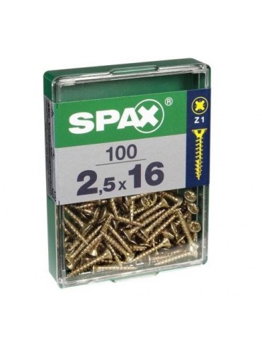 TORNILLO SPAX C/PL POZI BRICO. 2.5X16 C/100 UDS