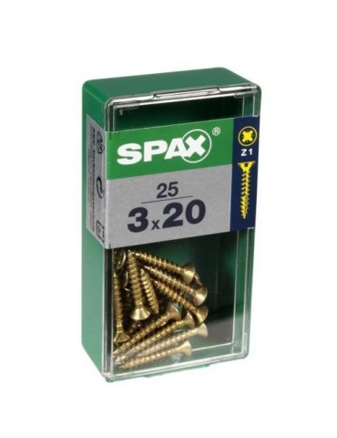 TORNILLO SPAX C/PL POZI BRICO. 3.0X40 C/20 UDS