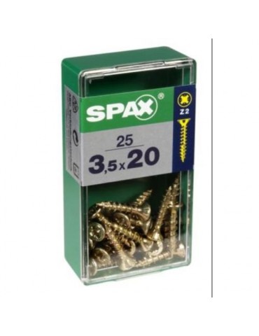 TORNILLO SPAX C/PL POZI BRICO. 3.5X20 C/25 UDS