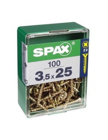 TORNILLO SPAX C/PL POZI BRICO. 3.5X25 C/25 UDS