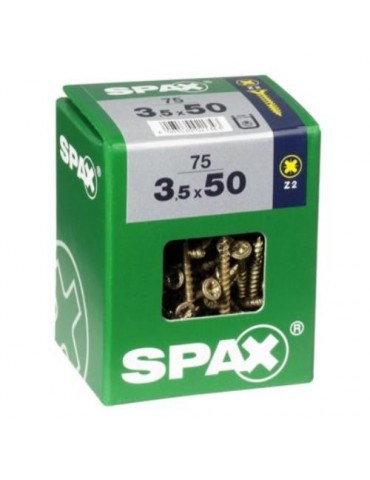 TORNILLO SPAX C/PL POZI BRICO. 3.5X50 C/75 UDS