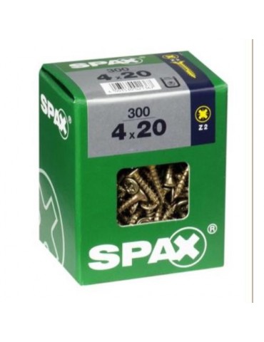 TORNILLO SPAX C/PL POZI BRICO. 4.0X20 C/300 UDS