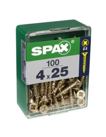 TORNILLO SPAX C/PL POZI BRICO. 4.0X25 C/100 UDS