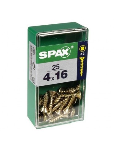 TORNILLO SPAX C/PL POZI BRICO. 4.0X25 C/20 UDS