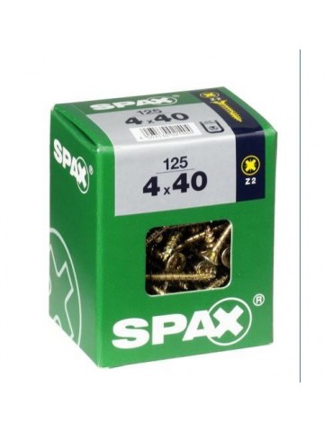 TORNILLO SPAX C/PL POZI BRICO. 4.0X40 C/125 UDS