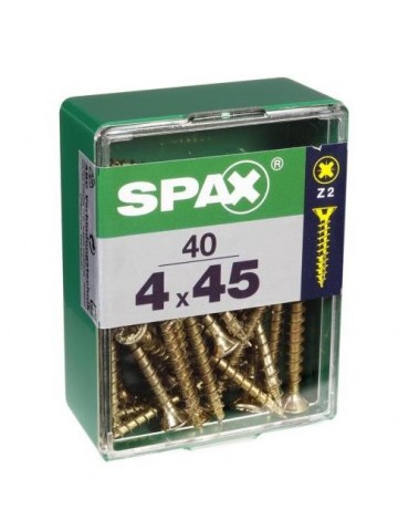 TORNILLO SPAX C/PL POZI BRICO. 4.0X45 C/40 UDS