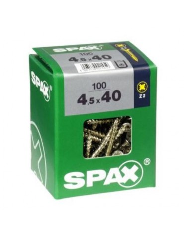 TORNILLO SPAX C/PL POZI BRICO. 4.5X40 C/100 UDS