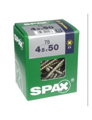 TORNILLO SPAX C/PL POZI BRICO. 4.5X50 C/75 UDS