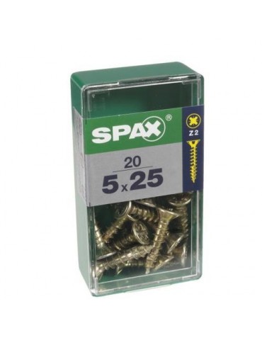 TORNILLO SPAX C/PL POZI BRICO. 5.0X25 C/20 UDS