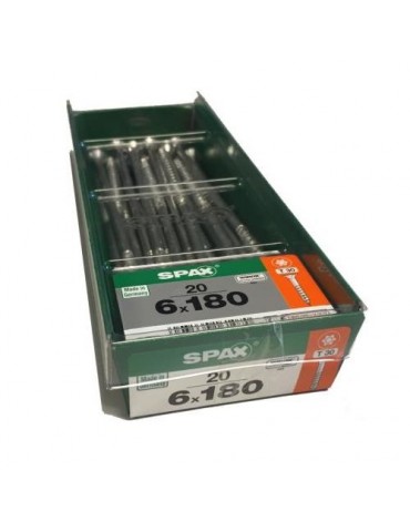 TORNILLO SPAX C/PL TORX WIROX 6.0X180 C/20 UDS