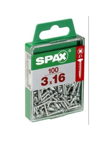 TORNILLO SPAX C/RDA POZI WIROX 3.0X16 C/100 UDS